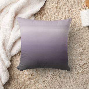 Lavender & Charcoal Gray AI art Throw Pillow