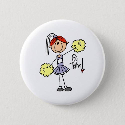 Lavender Cheerleader Button