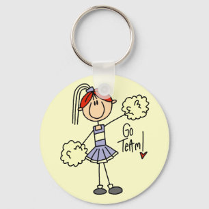 Lavender Cheerleader Tshirts and Gifts Keychain