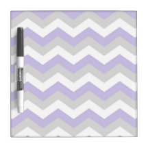 Lavender Chevron Dry Erase Board