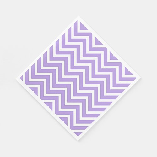 Lavender Chevron Stripes Pattern Napkins