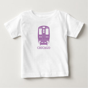 Lavender Chicago “L” Profile Baby T-Shirt