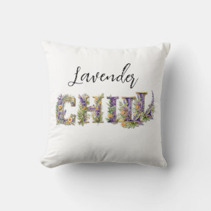 Lavender Chill Throw Pillow