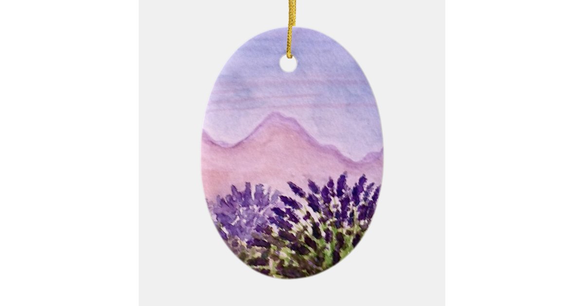 Lavender Christmas Tree Ornament
