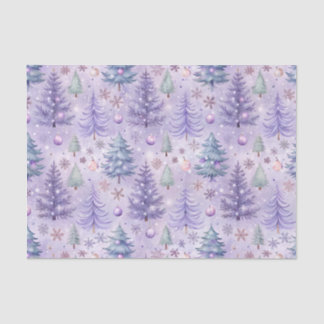 Lavender Christmas Winter Tissue Paper