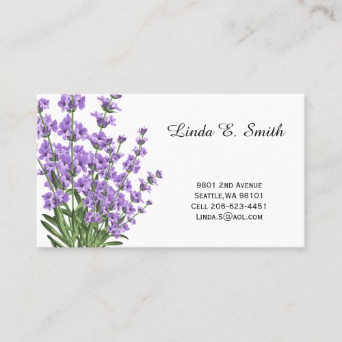 Lavender Classic Calling Card