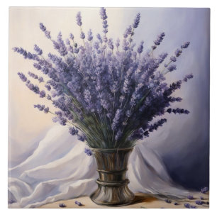 Lavender Classical art Ceramic Tile