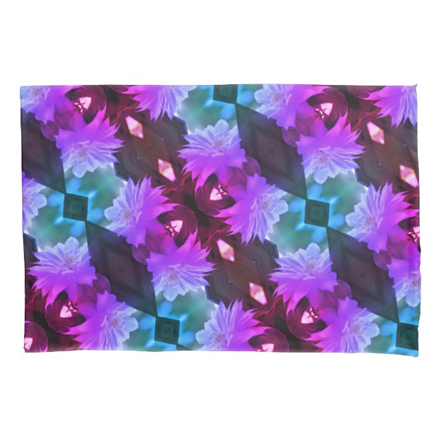 Lavender Clematis Flower Nestled In Trellis  Pillow Case (Front)