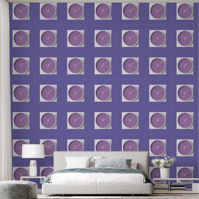 Lavender Clocks  Wallpaper (Bedroom)