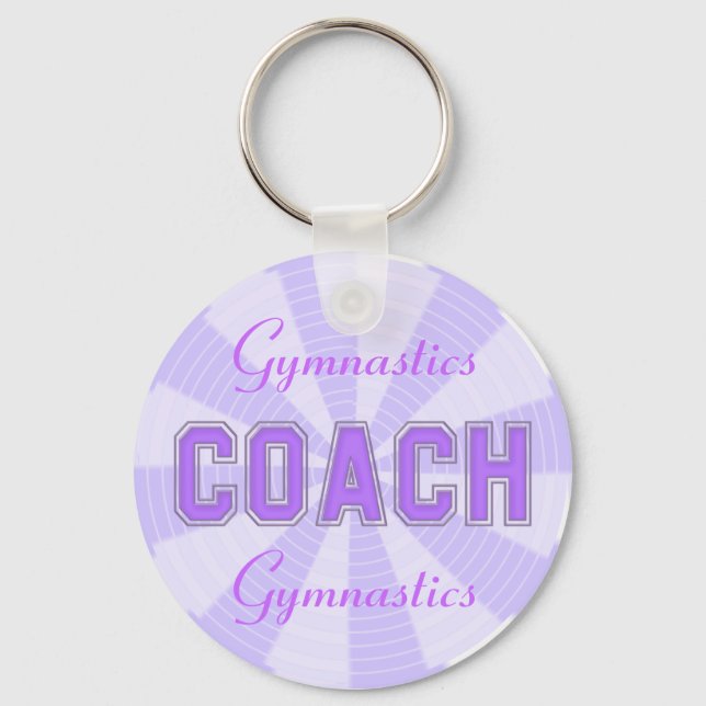 Lavender Coach Keychain (Front)