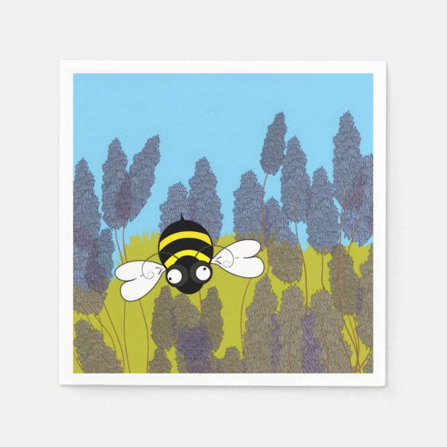 Lavender Cocktail Napkins (Front)