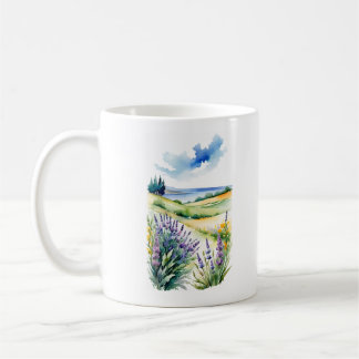 lavender coffee mug