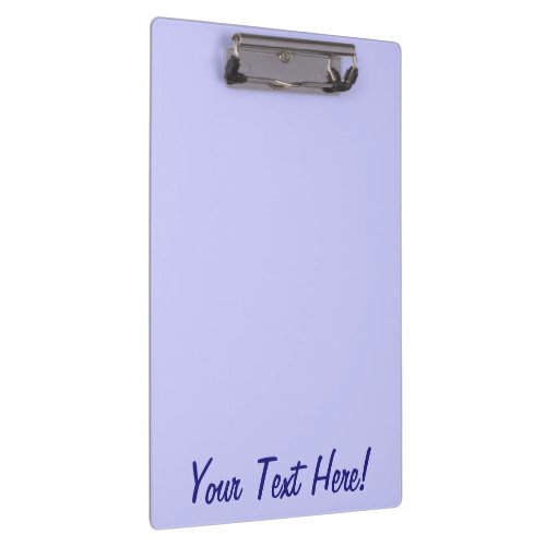 Lavender color accent decor ready to customize clipboard