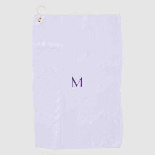 lavender color _ add monogram golf towel