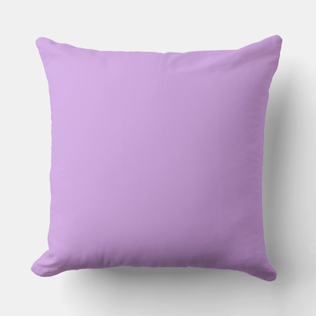 Lavender Color Throw Pillow (Front)