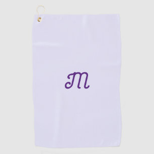 lavender color - your retro monogram golf towel