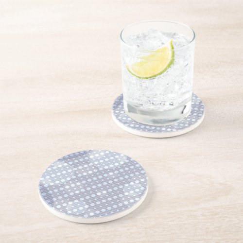 Lavender Colored Abstract Polka Dots Light g9 Coaster