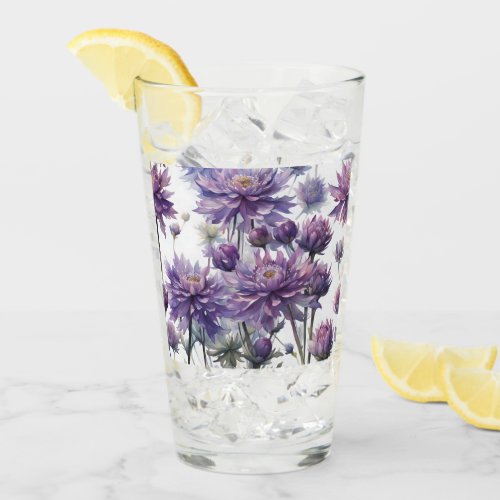 Lavender colored Astrantia Glass
