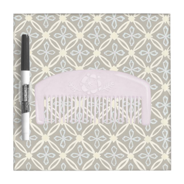 Lavender Comb on Chocolate Background Dry Erase Board (Front)