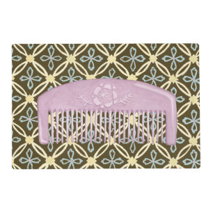 Lavender Comb on Chocolate Background Placemat