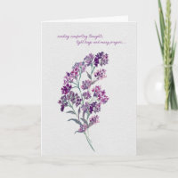 Lavender Comforting Thoughts – Watercolor Sympathy