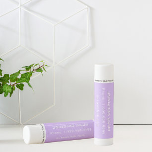Lavender corporate business lip balm