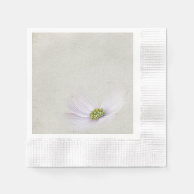 lavender cosmos flower napkins (Front)