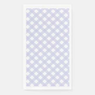 Lavender Country Style Gingham Pattern Napkins