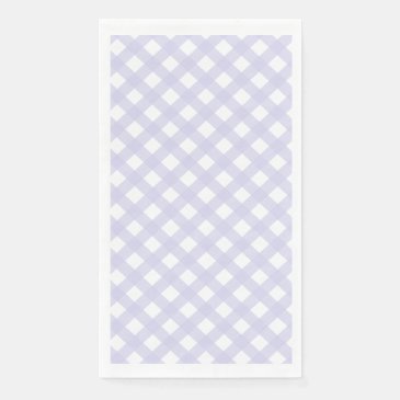 Lavender Country Style Gingham Pattern Napkins