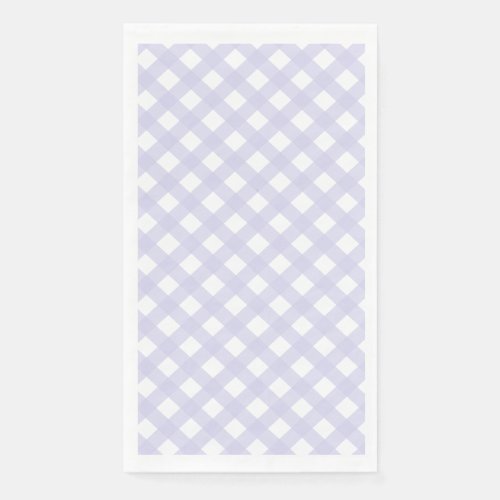 Lavender Country Style Gingham Pattern Napkins