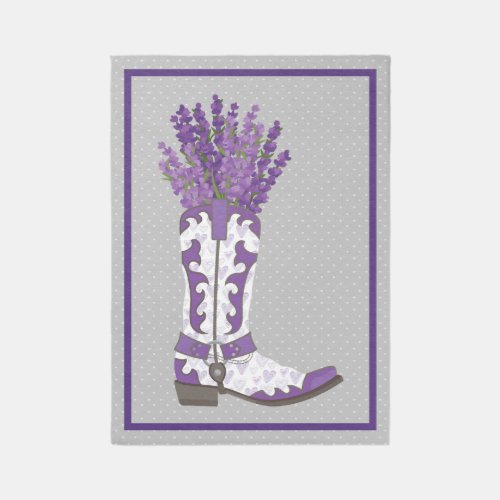 Lavender Cowboy Boot Rug