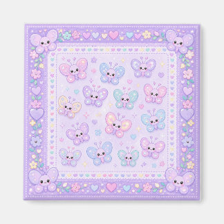 Lavender Cozy Critters Magnet