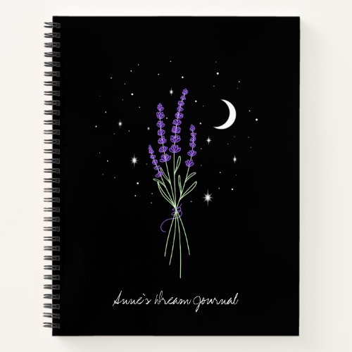 Lavender Custom Dream Journal Notebook