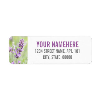 Lavender Custom Label