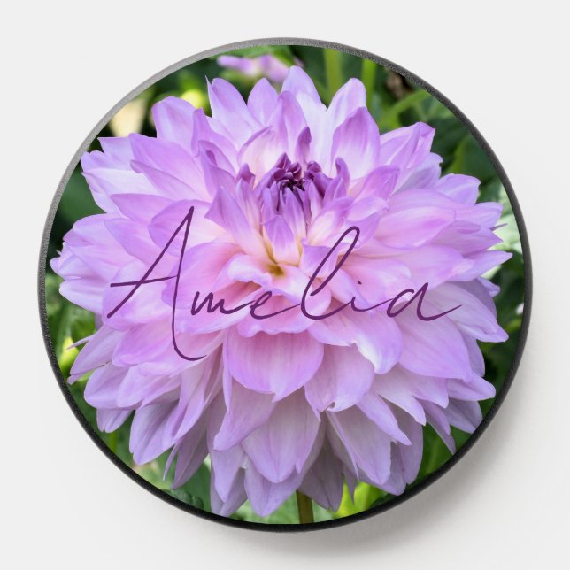 Lavender Dahlia Flower Phone Grips PopSockets (Popsocket)