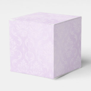 Lavender Damask Favor Box