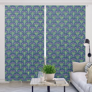 Lavender - Dark Background Blackout Curtains