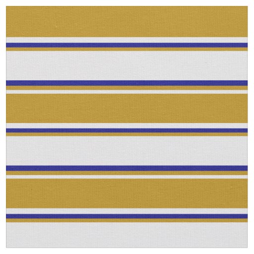 Lavender, Dark Goldenrod & Blue Lines Pattern Fabric