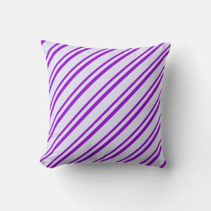Lavender & Dark Violet Colored Pattern Pillow