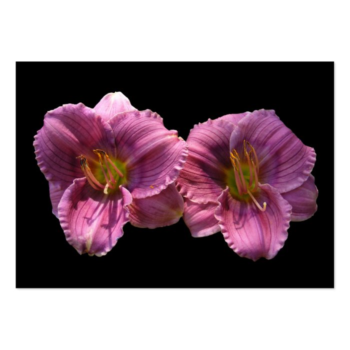 Lavender Day Lilies ~ ATC Business Card Template