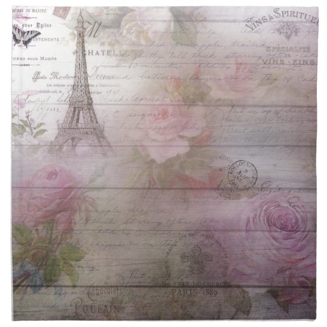 Lavender Decoupage Napkin (Front)