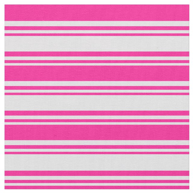 Lavender & Deep Pink Lined Pattern Fabric (Close Up)