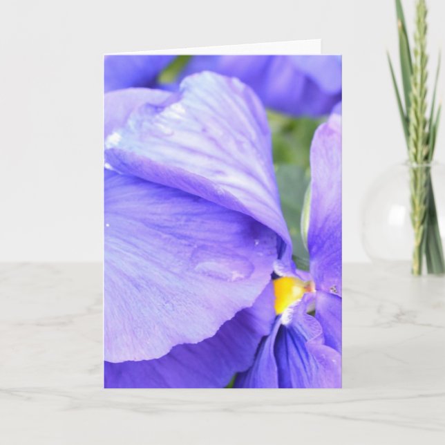Lavender Delight Letterpress Thank You Card (Front)