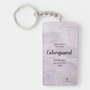 Lavender Delite Colorguard Band Trip Pers. Keychain