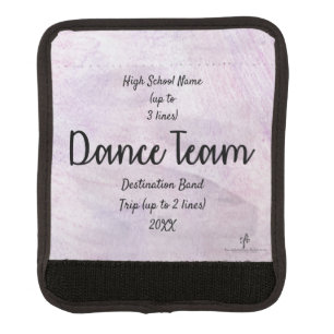 Lavender Delite Dance Team Band Trip Luggage Handle Wrap