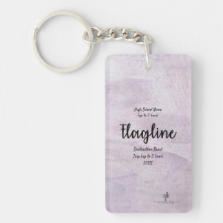 Lavender Delite Flagline Band Trip Pers. Keychain