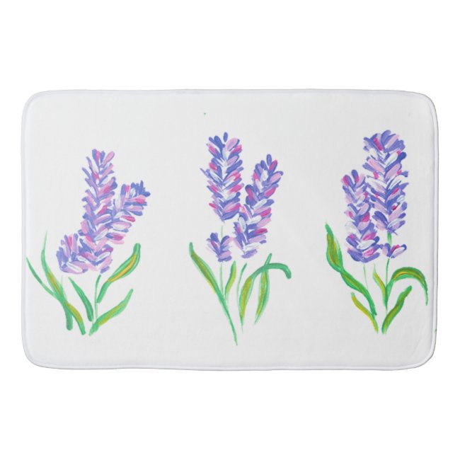 Lavender Design Bath Mat