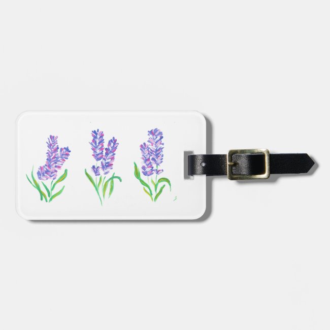 Lavender Design Luggage Tag
