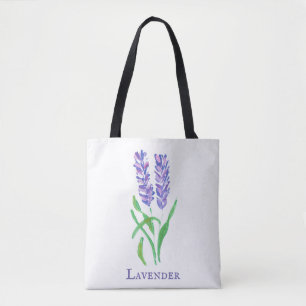Lavender Design Tote Bag