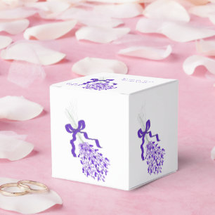 Lavender Design Wedding Favor Boxes